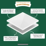 4 mm Kalınlıktaki Beyaz Pleksi Akrilik Levha