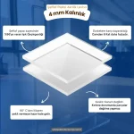 4 mm kalınlığında Şeffaf Renk Pleksi Akrilik Levha