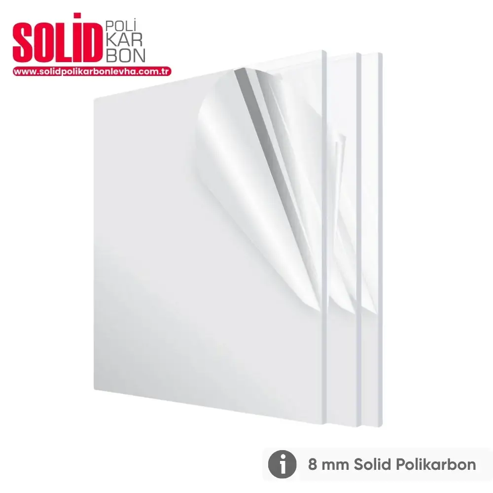 8 mm Solid Polikarbon Levha