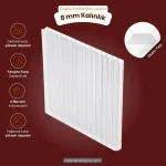 8 mm kalınlıktaki Şeffaf Oluklu Polikarbon Levha