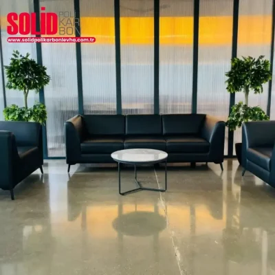 İç mekan Oluklu Panel Uygulaması