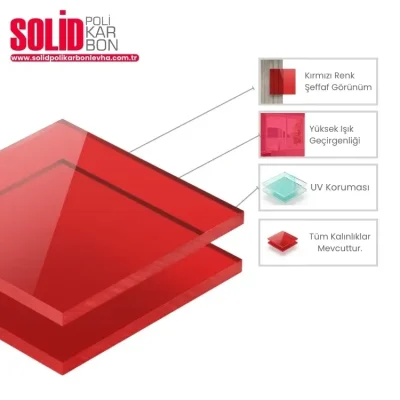 Kırmızı Pleksi Levha Genel Özellikleri