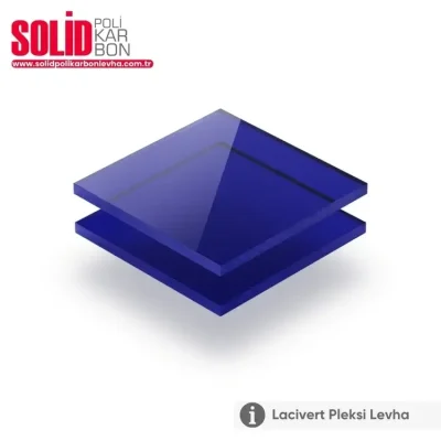 Lacivert Transparan Pleksi Levha