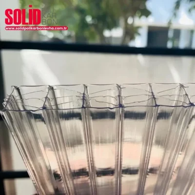 Oluklu Polikarbon Oluk Görünümü