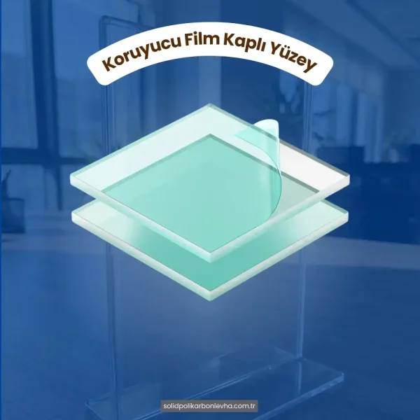Pleksi Levhanın üzerindeki çizilmelere karşı koruyucu film kaplaması