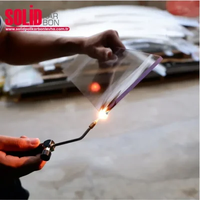 Solid Polikarbon Yanmazlık Testi